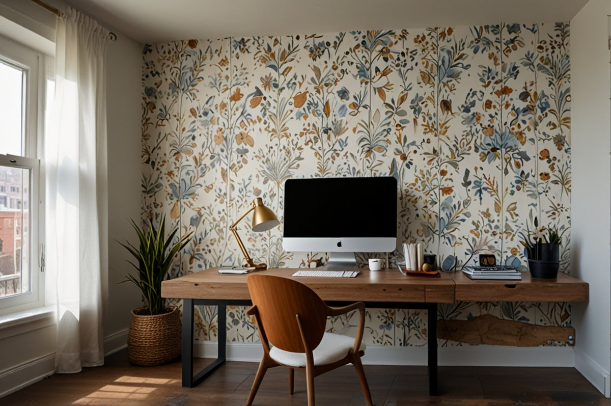 Papel de parede para home office: Como criar um espaço que reflete sua ...