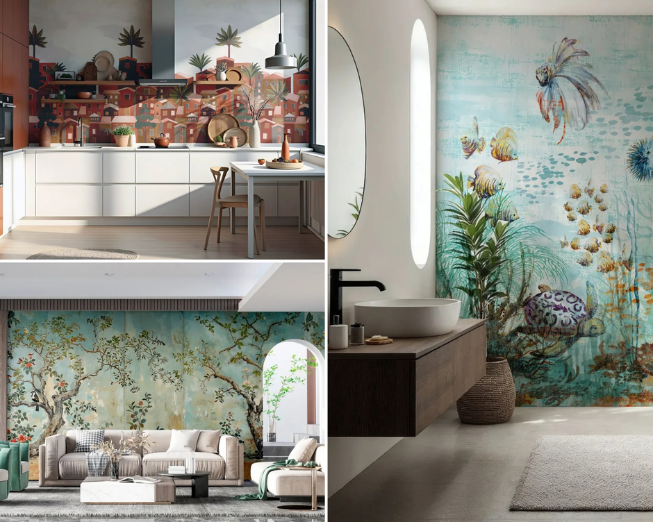 Mural e Estilo: Qual Papel de Parede Artístico Combina com Cada Proposta de Decoração