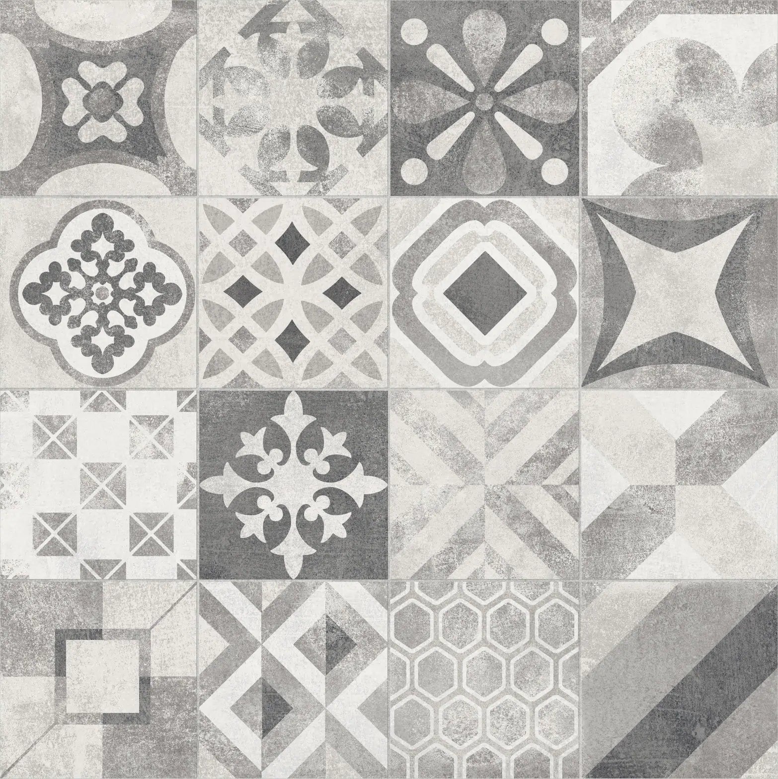 Papel de Parede Azulejos Rústicos com Textura em Ladrilhos