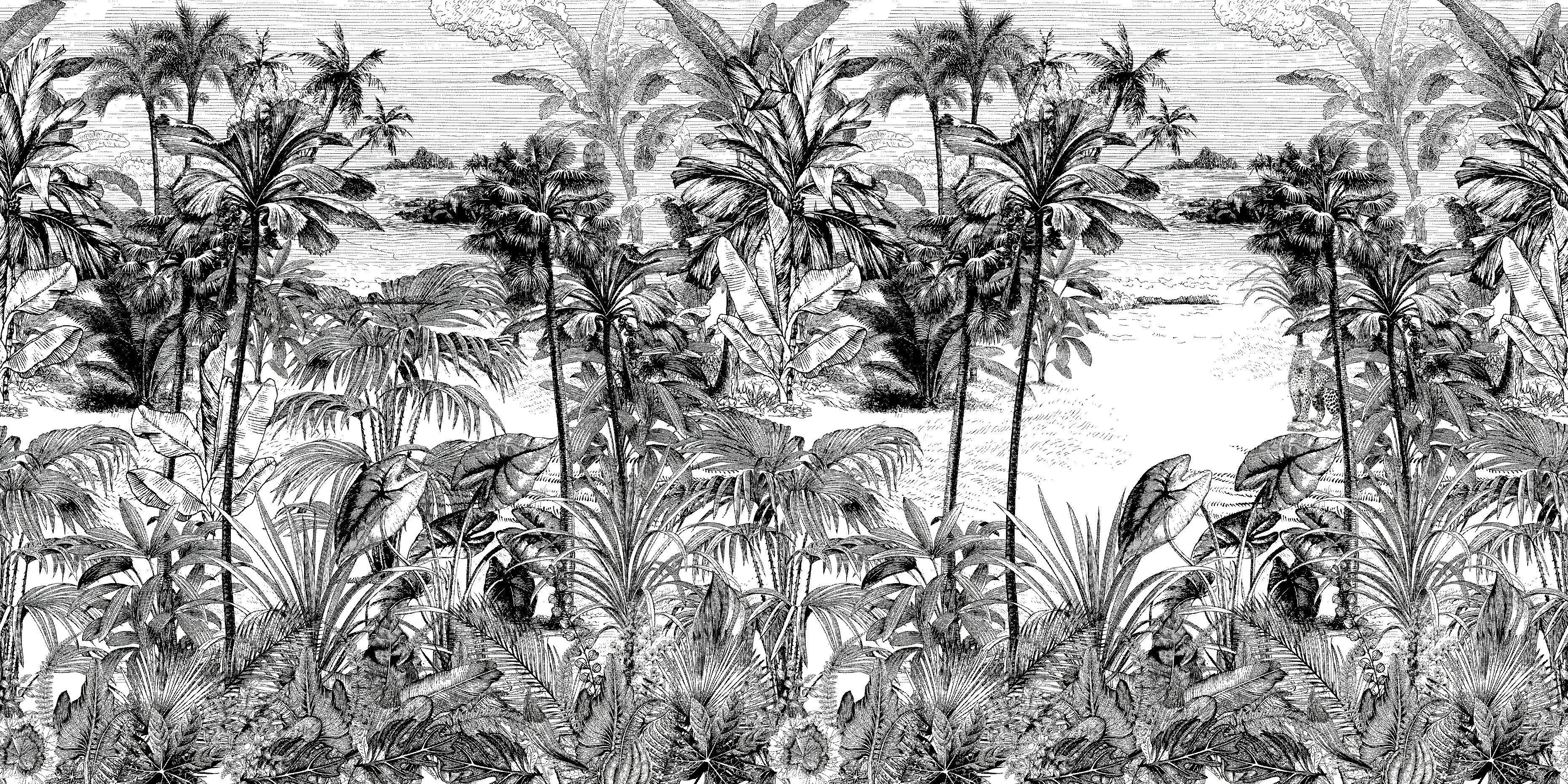 Papel de Parede Floresta Tropical Design Natural e Refrescante
