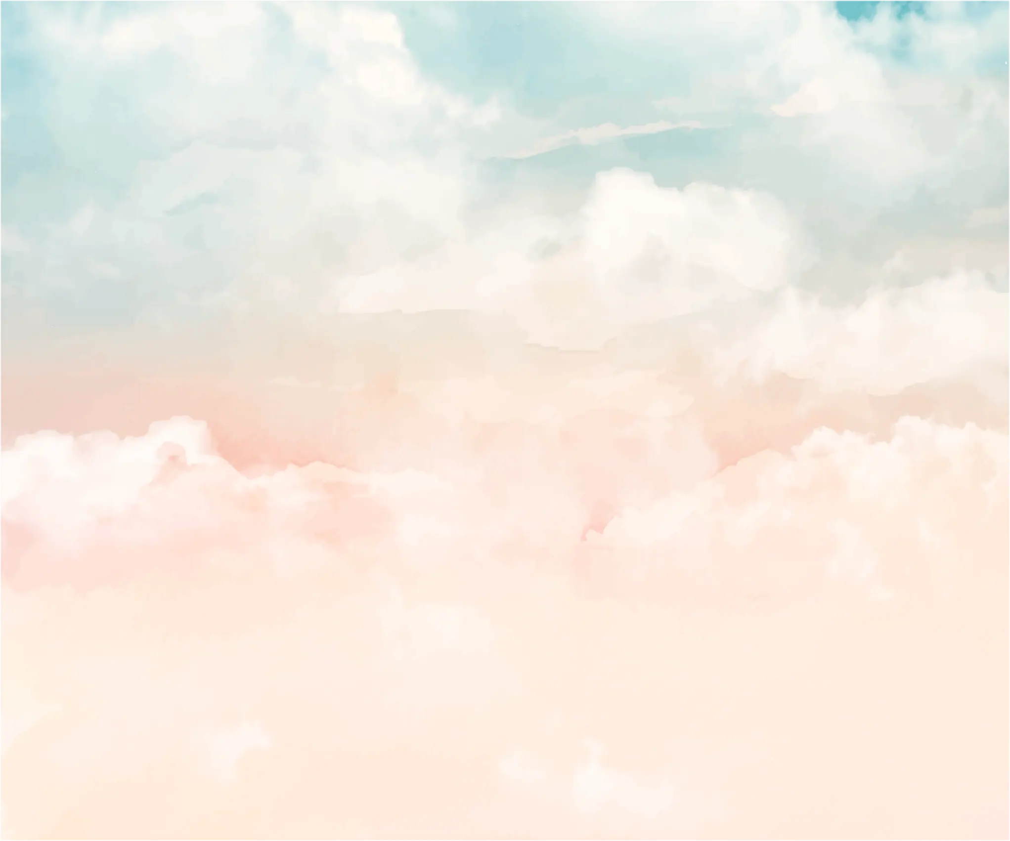 Papel de Parede Nuvens Fluffy