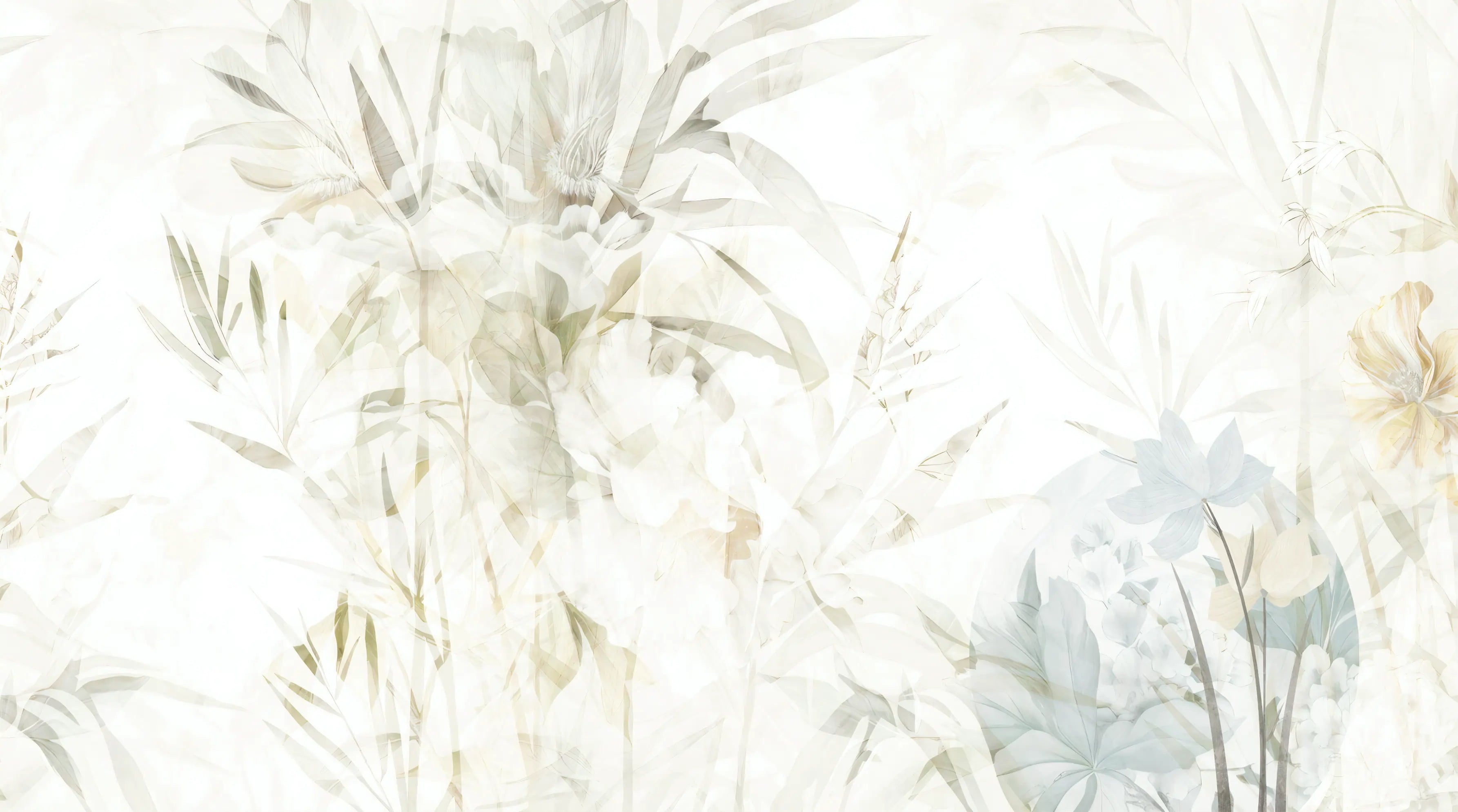 Papel de Parede Floral Tons Suave – Elegância e Sofisticação para Seu Ambiente