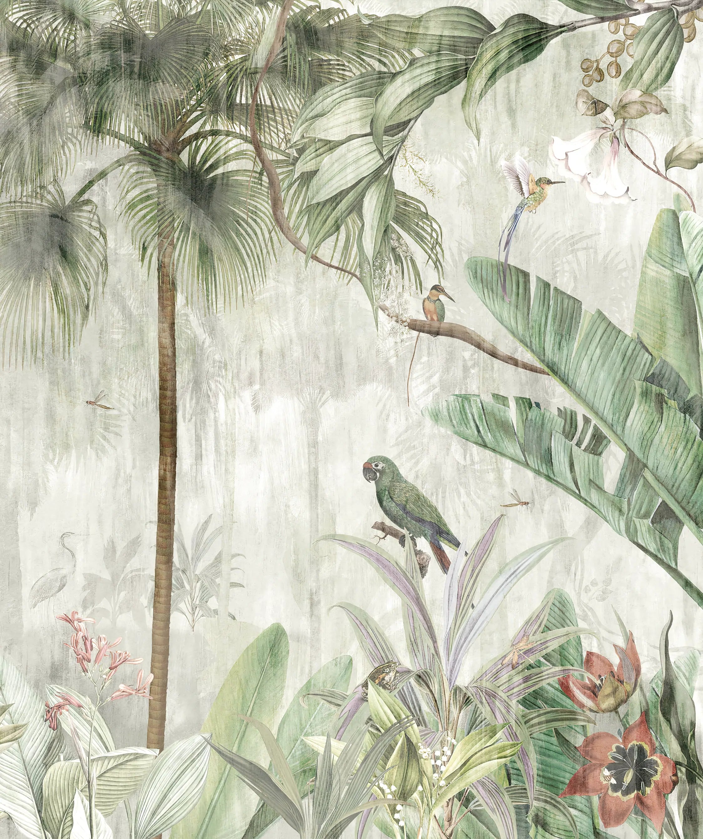 Papel de Parede Floresta Tropical Exuberante