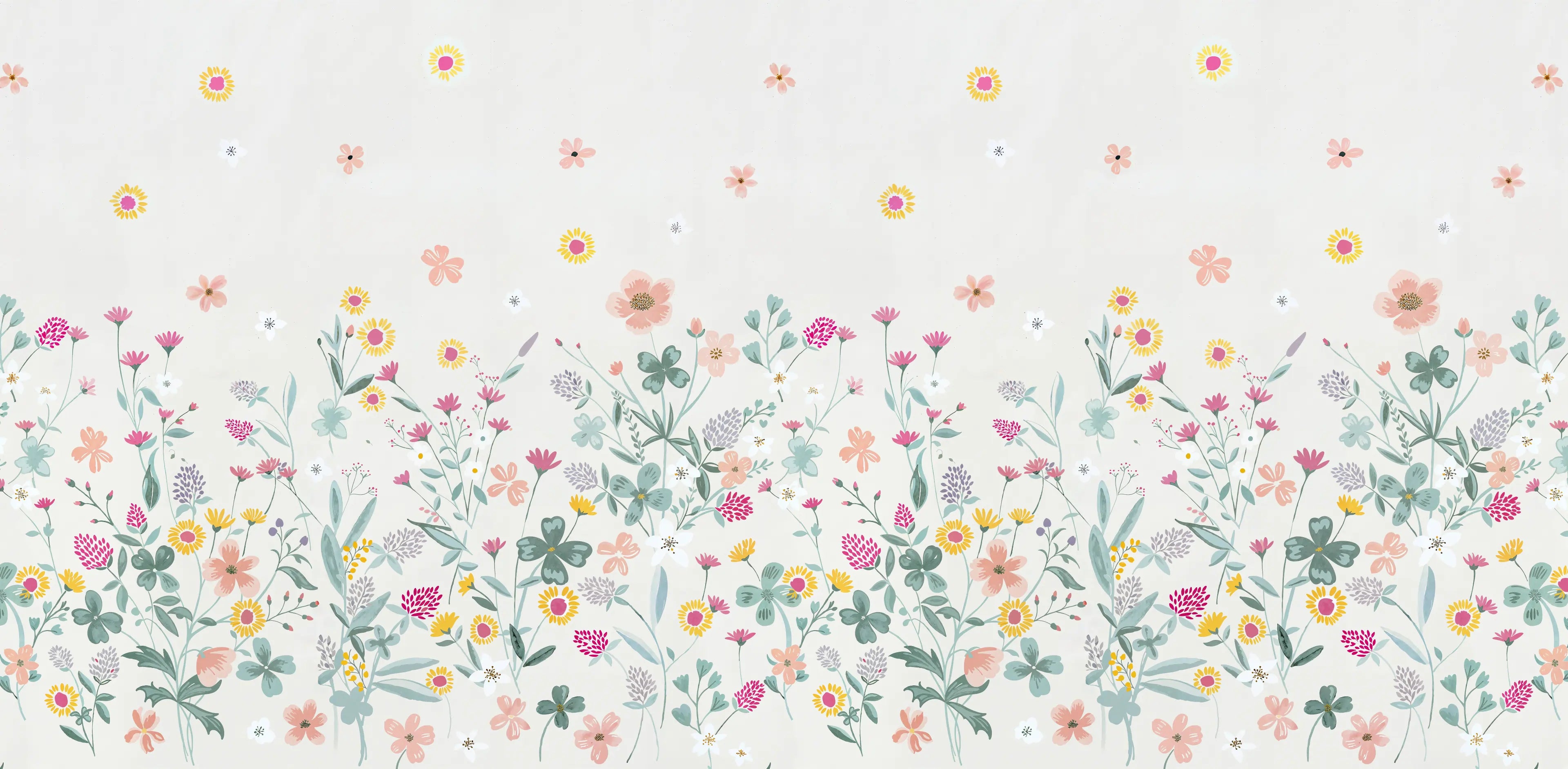Papel de Parede Floral Campestre