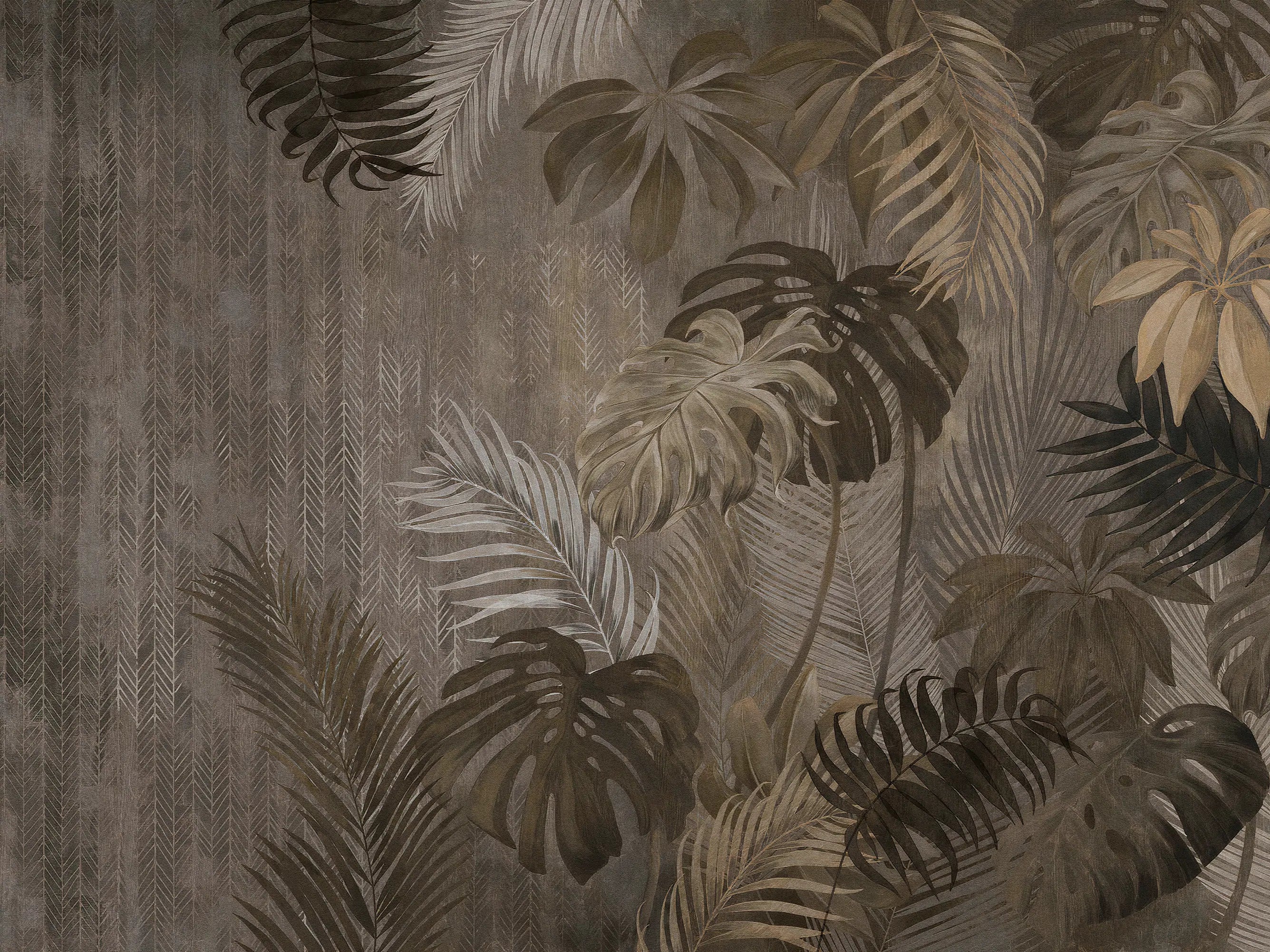 Mural Folhagem Tropical Vintage ADcorista