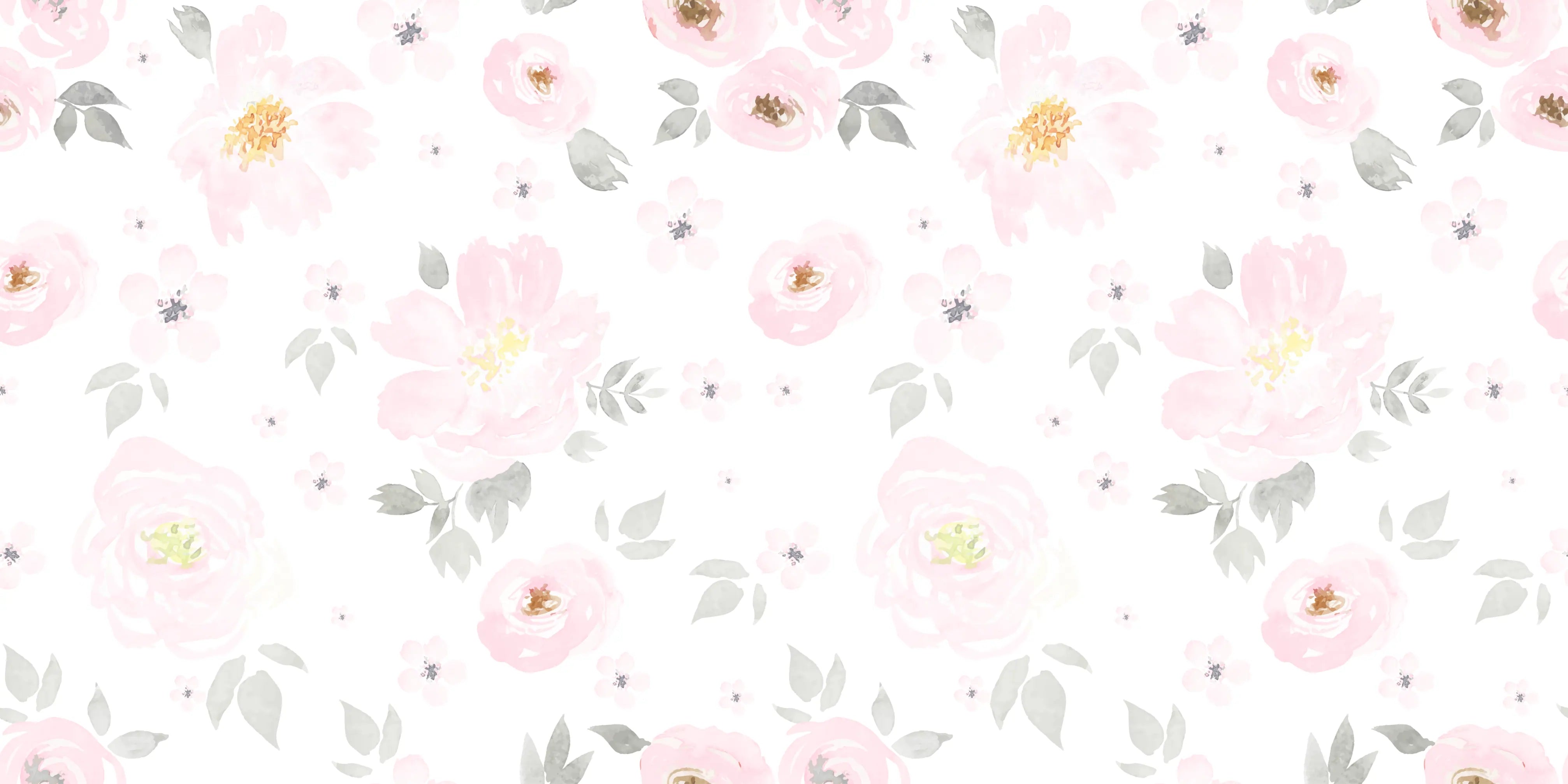 Mural Floral Grande Aquarela