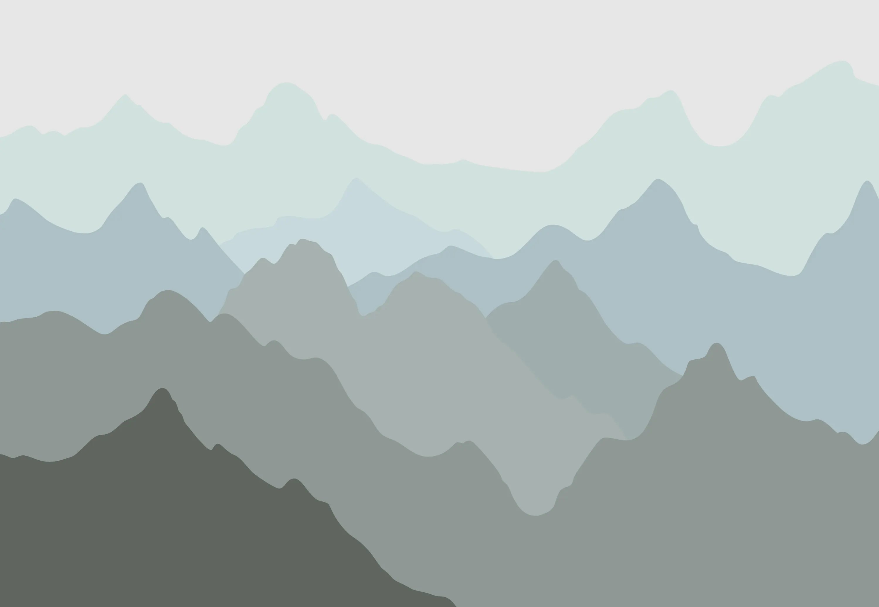 Papel de Parede Montanhas Camadas Suaves