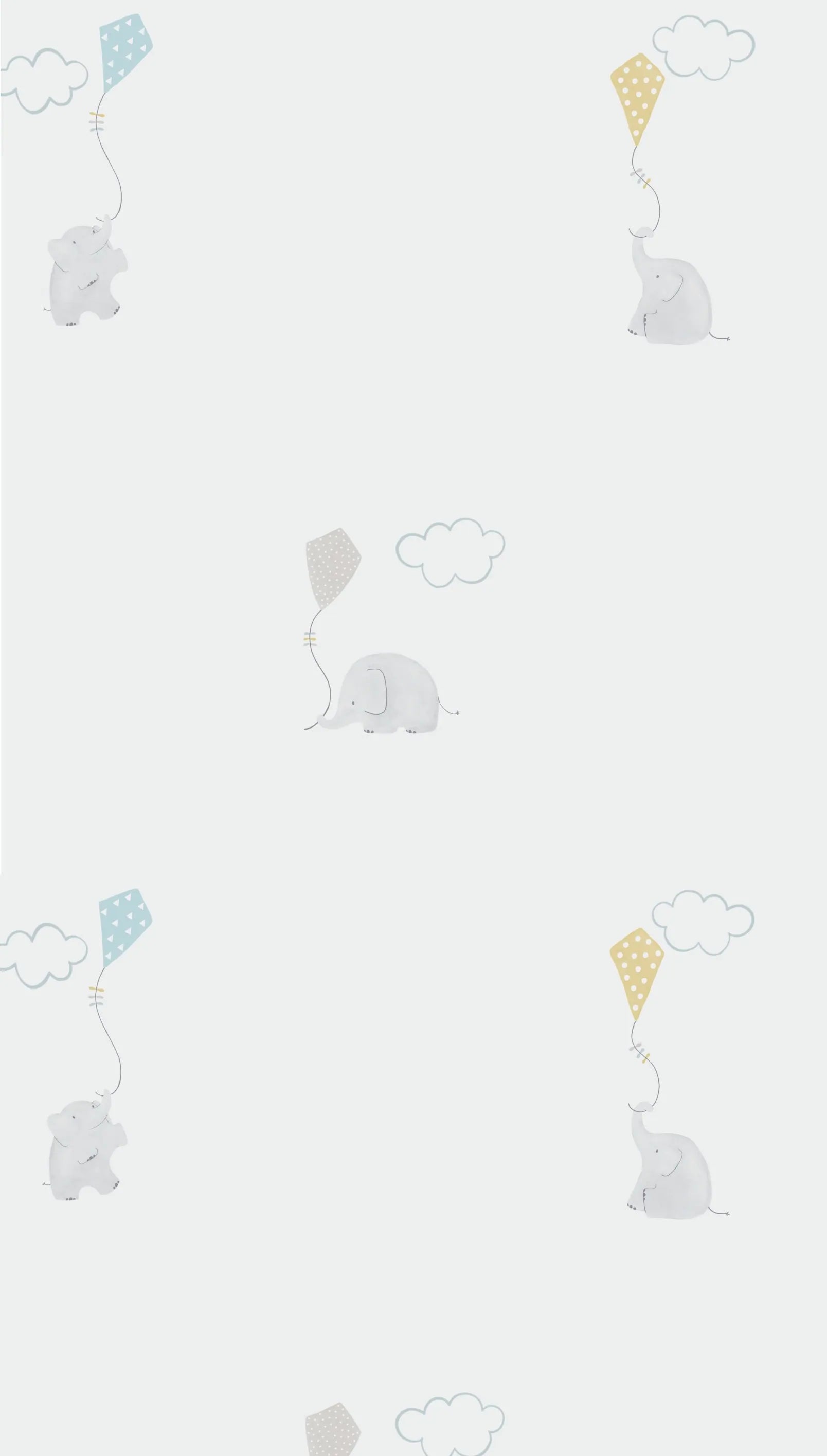 Papel de Parede Elefantes e Pipas - Delicadeza e Alegria na Decoração