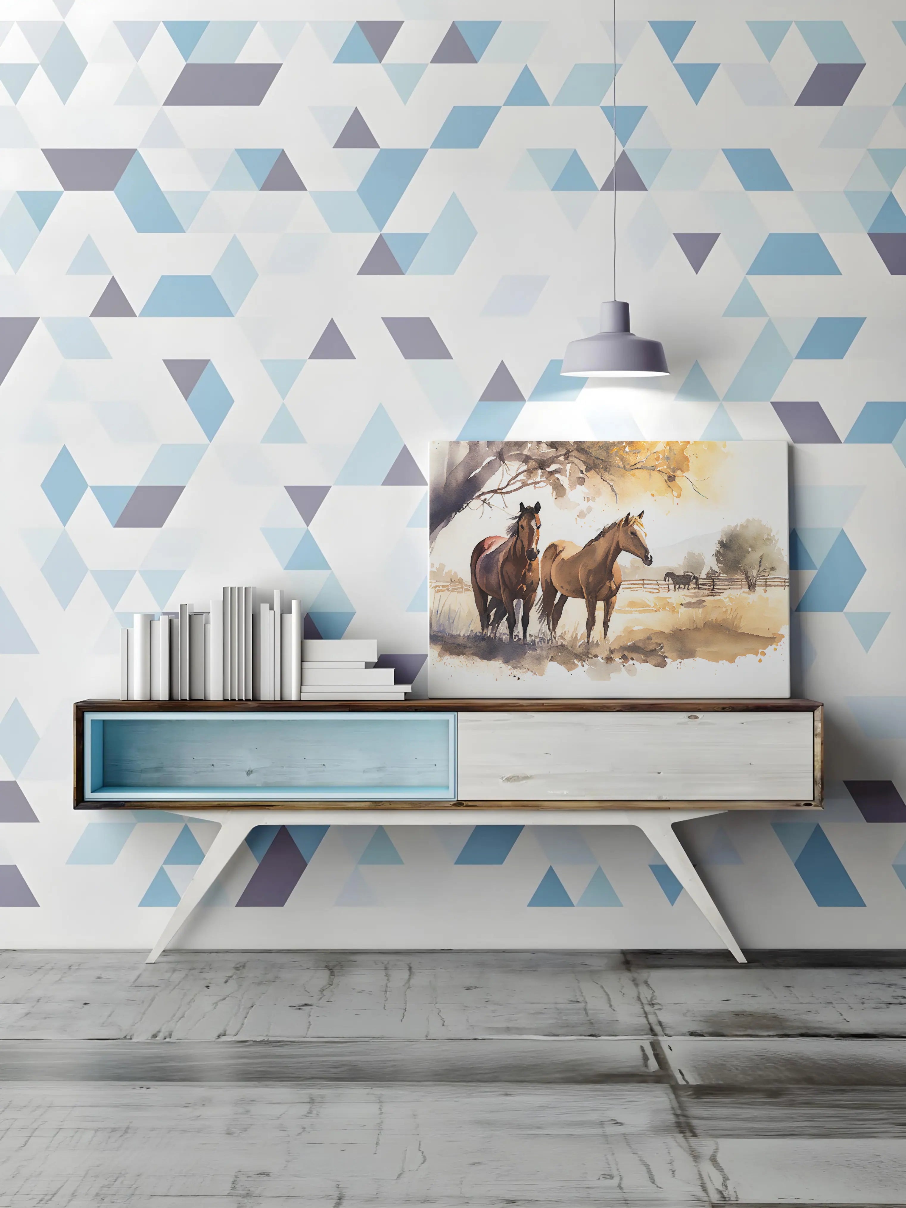Papel de Parede Geométrico Triângulos Design Moderno e Elegante
