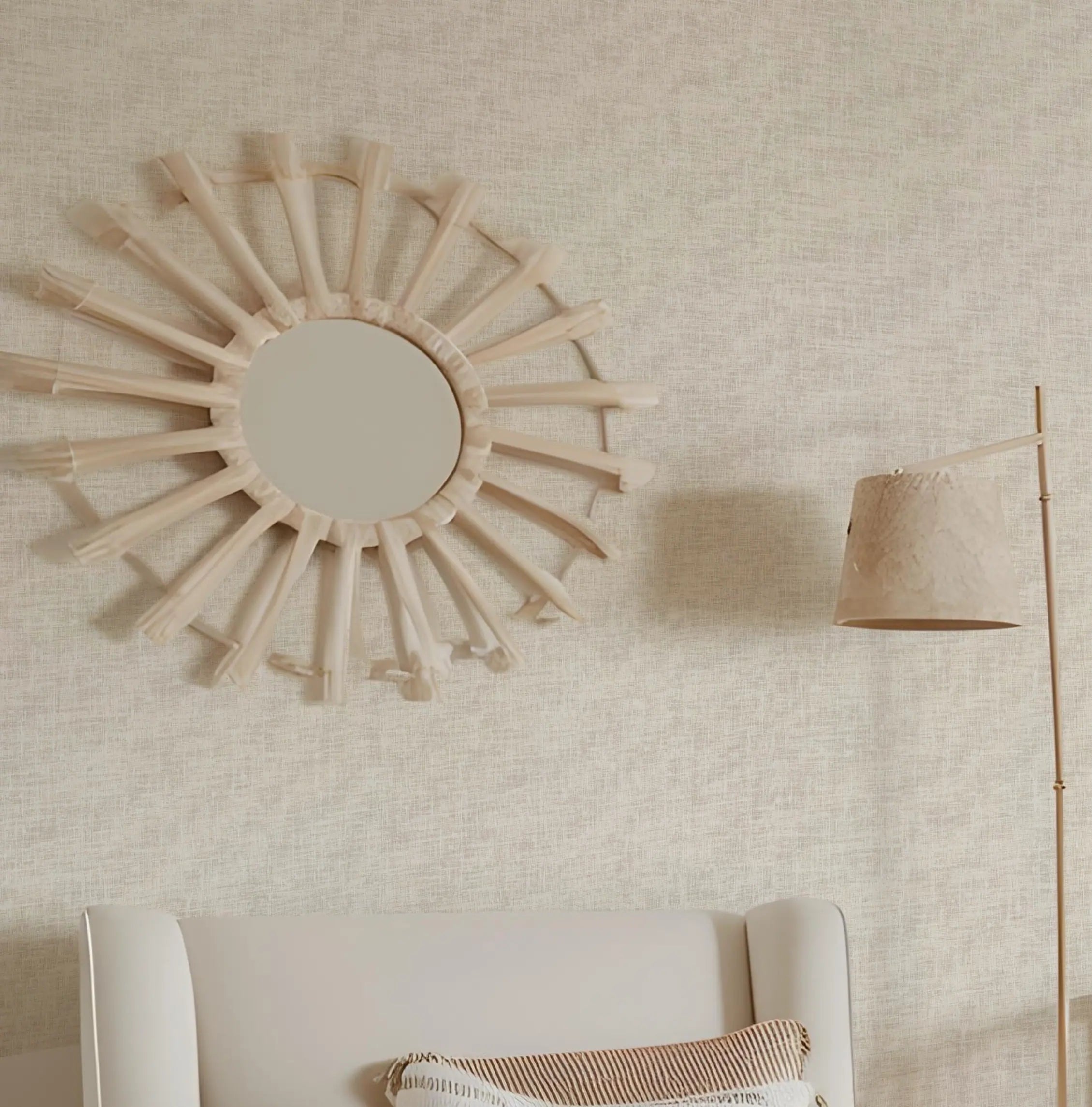 Papel de Parede Textura Bege - Elegância Neutra e Sofisticada