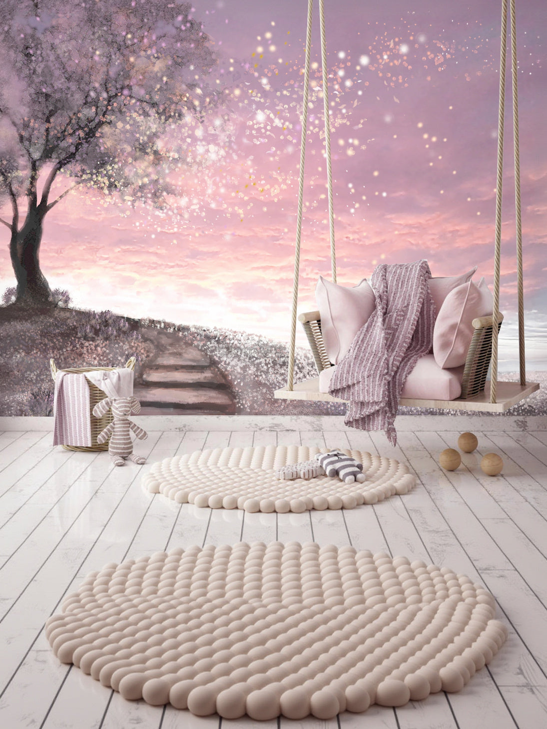 Papel de Parede Paisagem Árvore Serene Relax