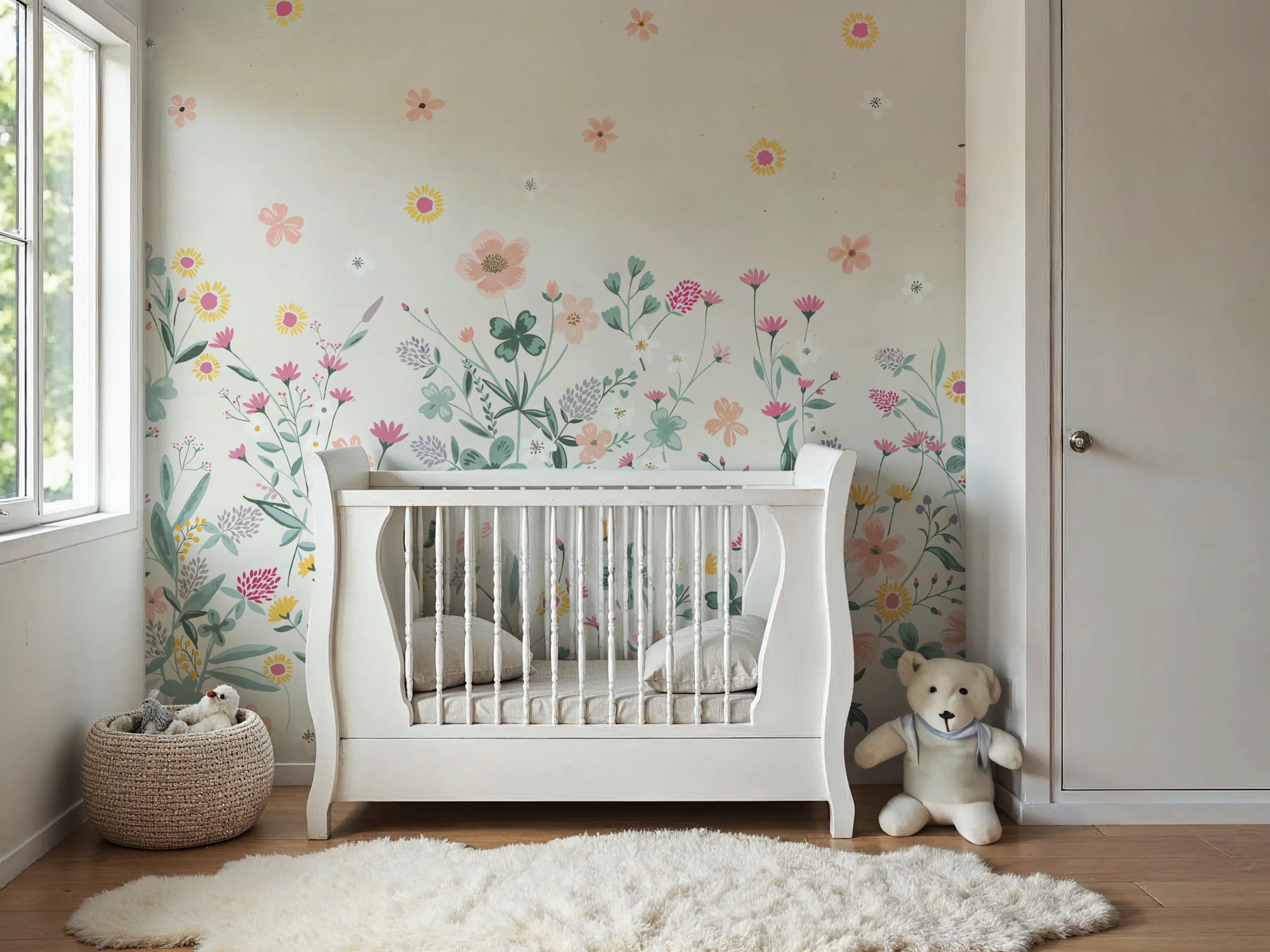Papel de Parede Floral Campestre