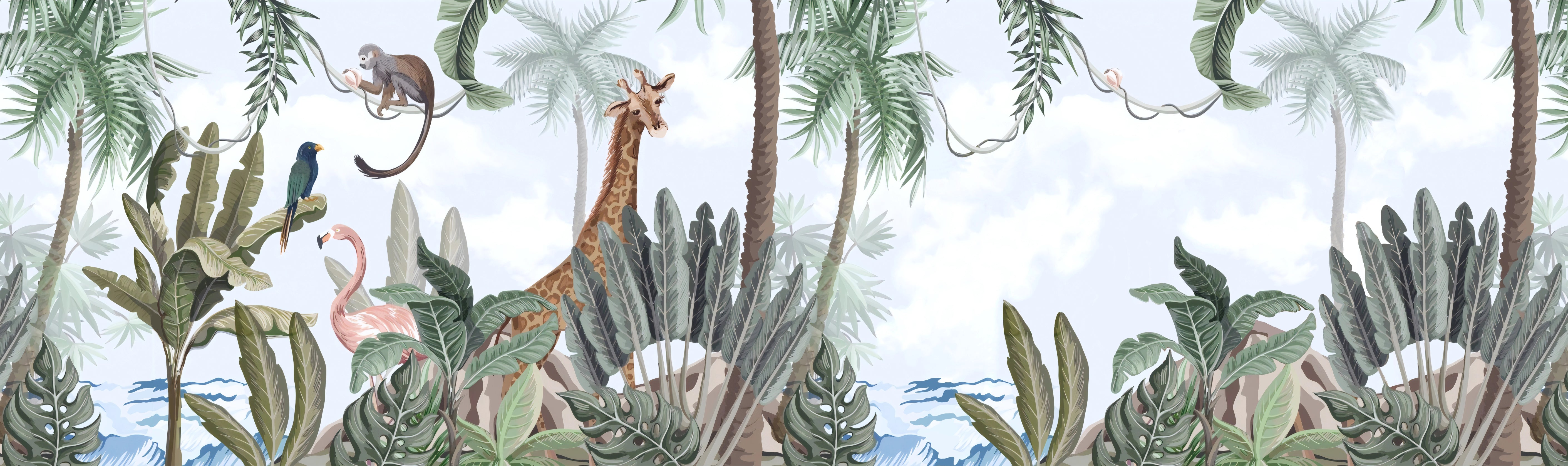 Papel de Parede Safari Animais Selvagens Majestosos