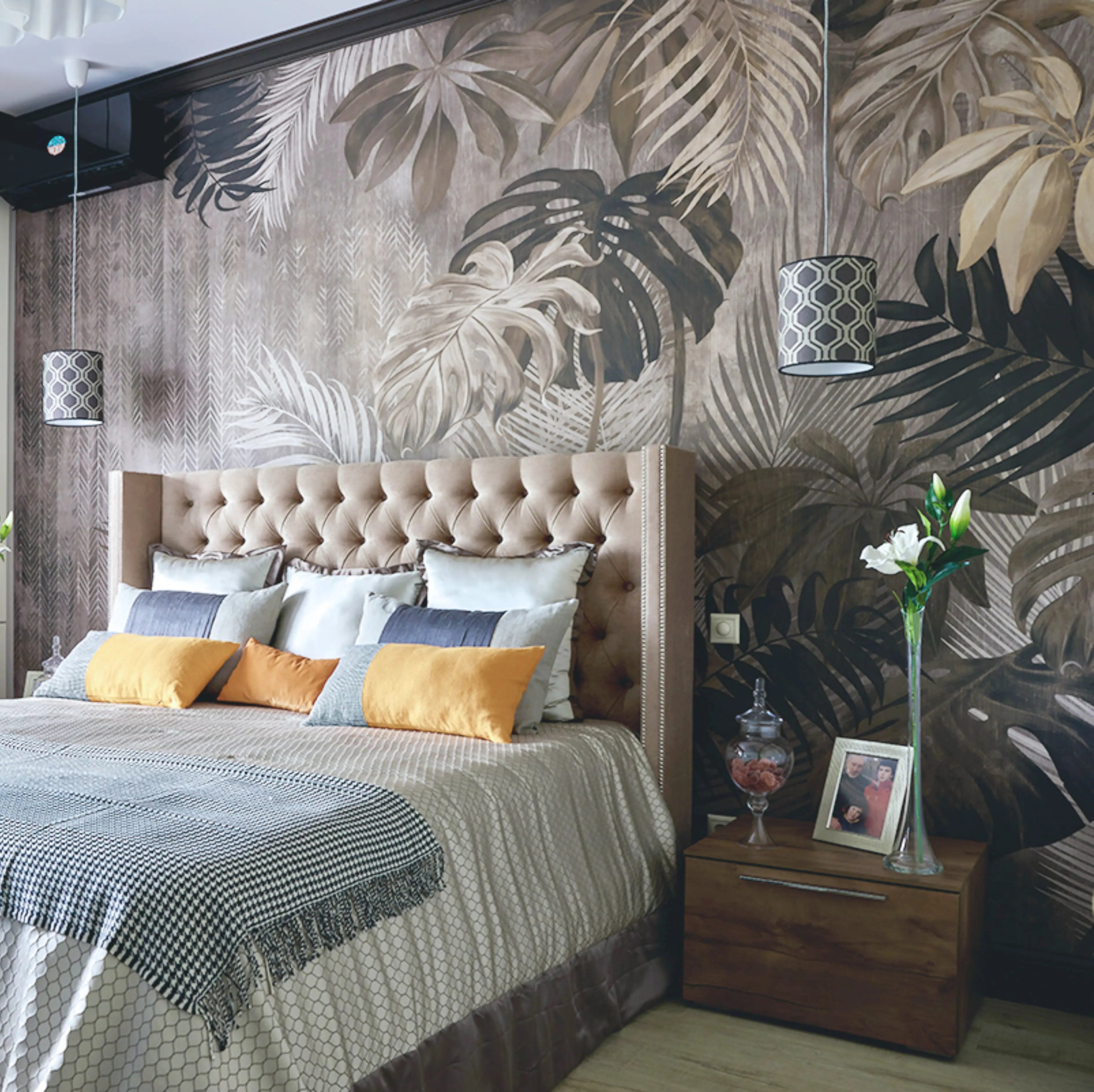 Mural Folhagem Tropical Vintage ADcorista