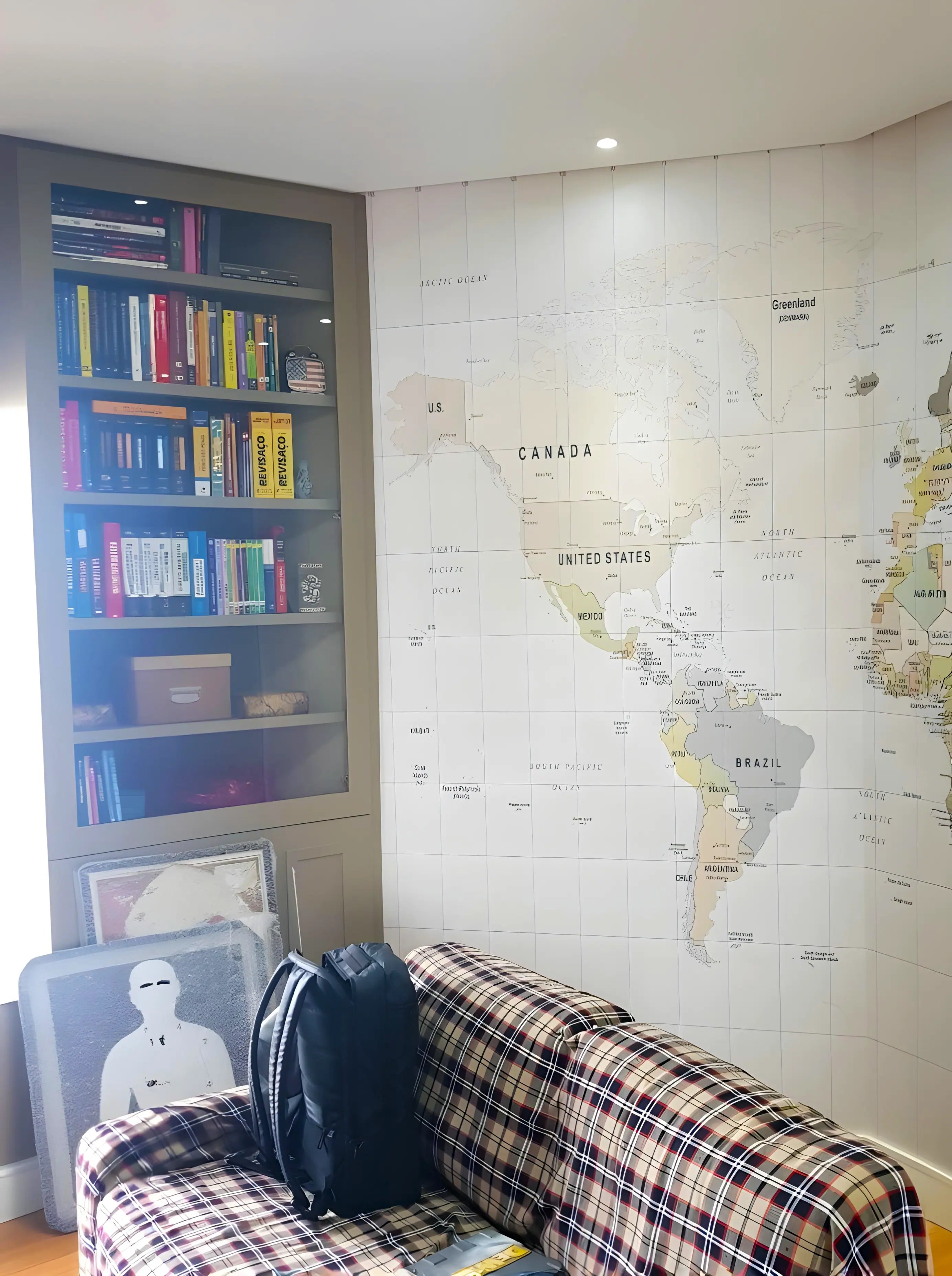 Papel de Parede Mapa Mundi Infantil