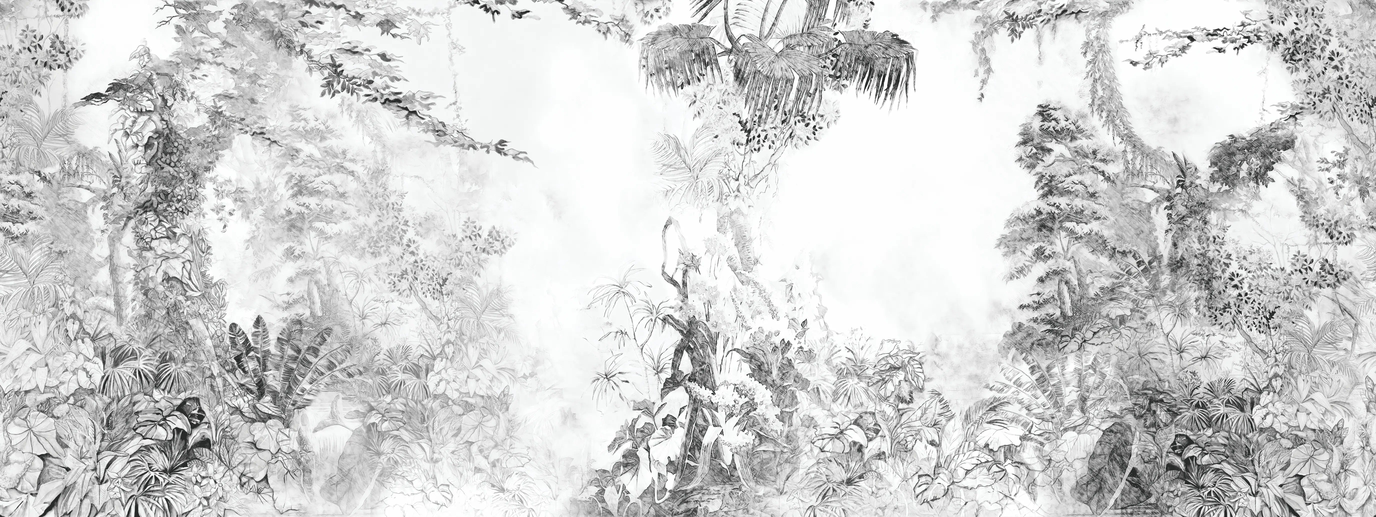 Papel de Parede Floresta Tropical Exótico
