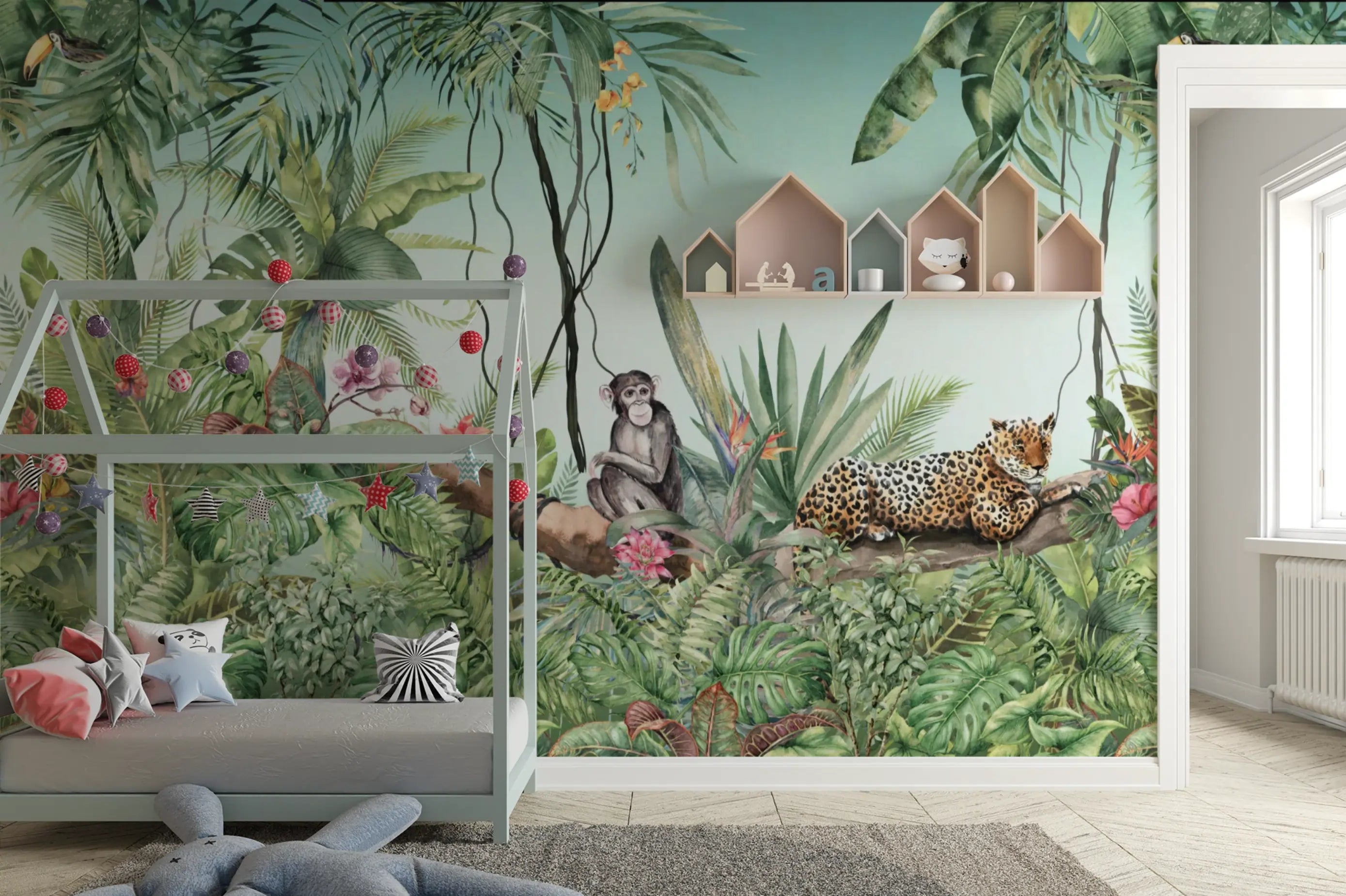 Papel de Parede Selva Floresta Mural