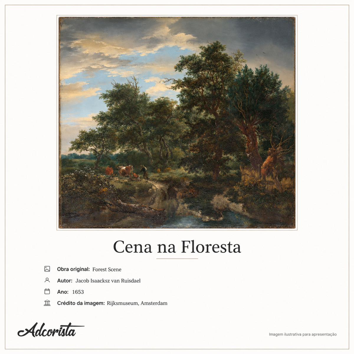 Mural Cena de Floresta – Jacob van Ruisdael