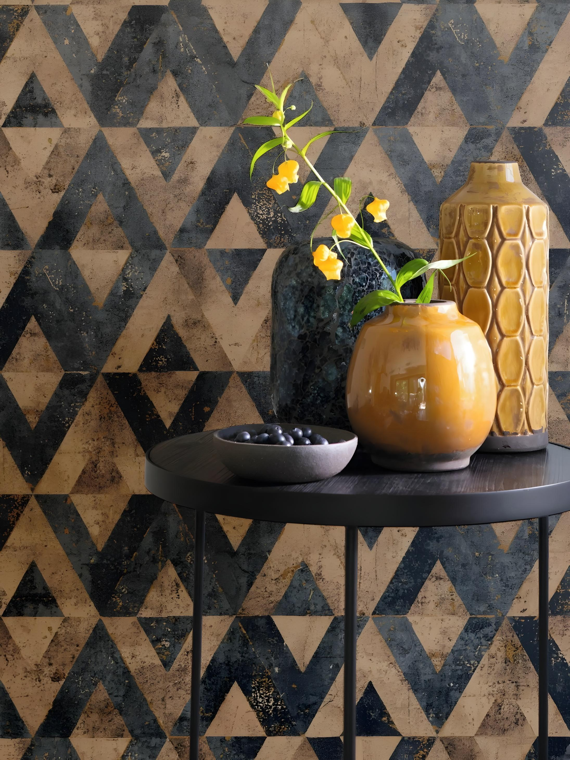 Papel de Parede Geométrico Moderno com Padrão Elegante