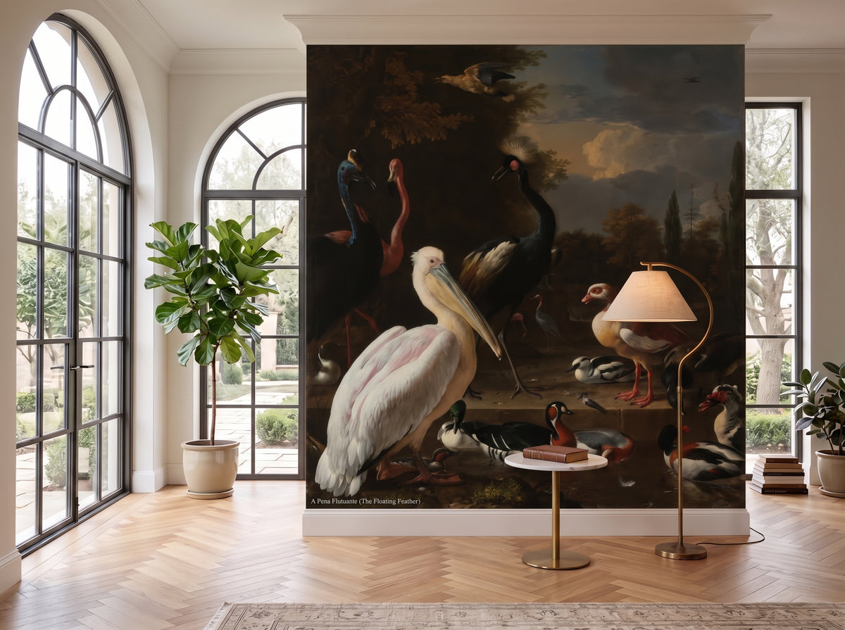 Mural A Pena Flutuante – Melchior d'Hondecoeter