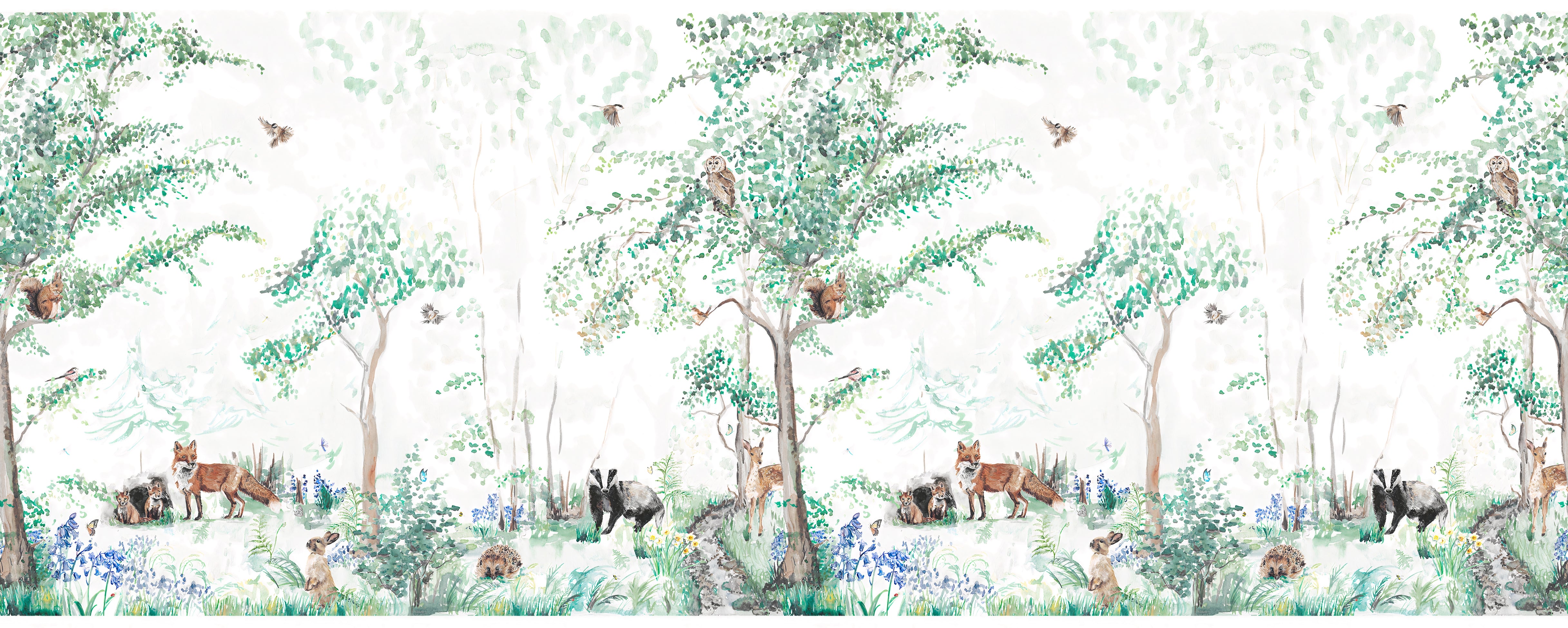 Papel de Parede Floresta Animal Silvestre Natural